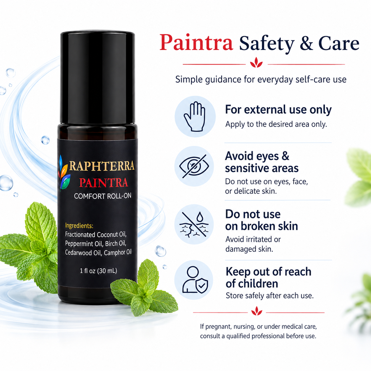 Raphterra™ Paintra Cooling Comfort Roll-On 30mL
