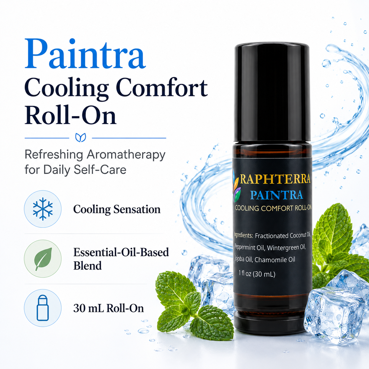 Raphterra™ Paintra Cooling Comfort Roll-On 30mL