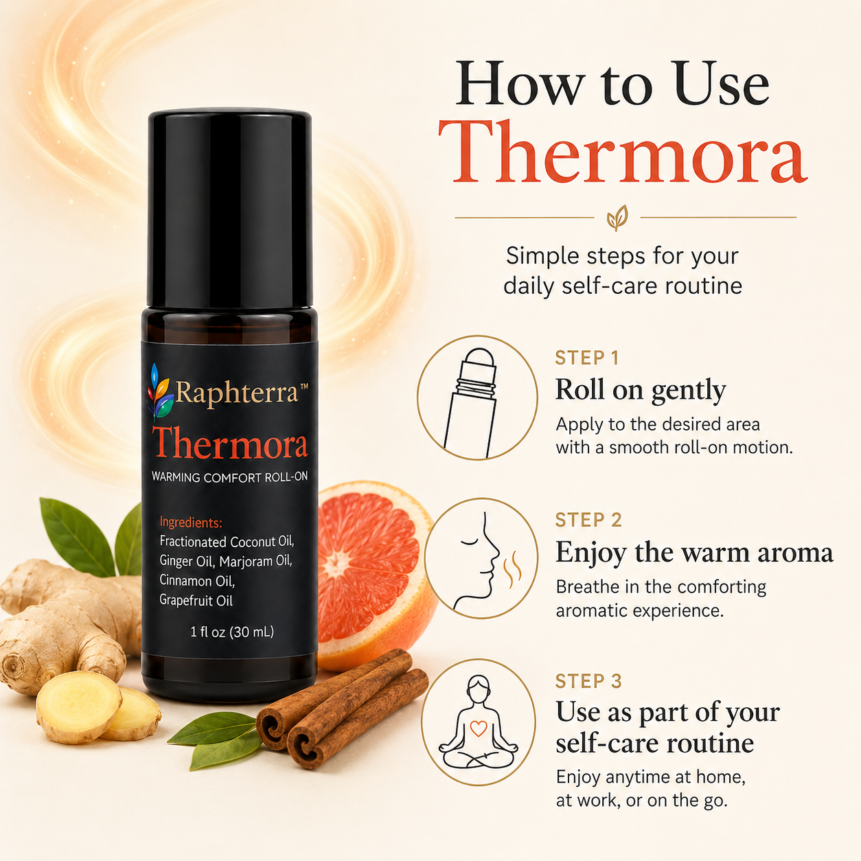 Raphterra™ Thermora Warming Comfort Roll-On 30mL