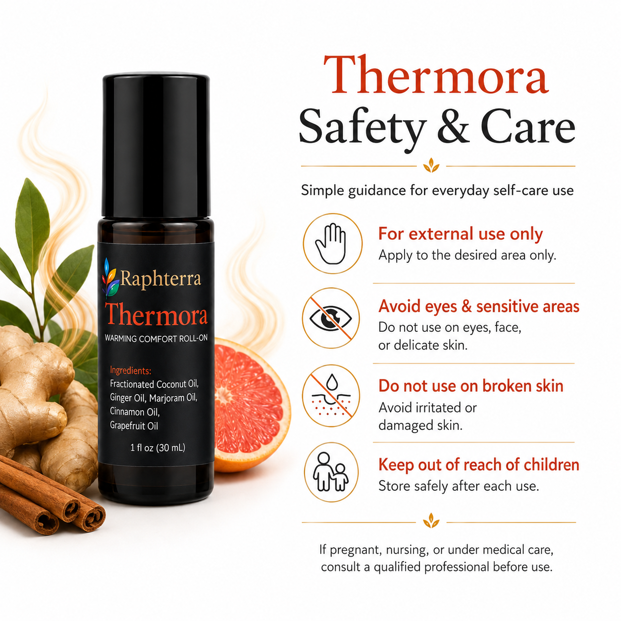 Raphterra™ Thermora Warming Comfort Roll-On 30mL